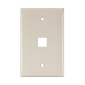 Leviton Number of Gangs: 1 High-Impact Nylon, Smooth Finish, Light Almond 41091-1TN